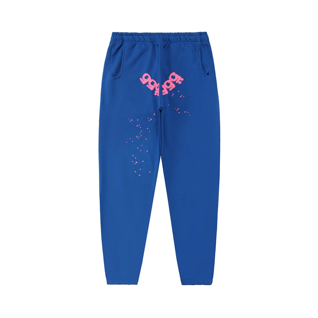 Sp5der foam printed 555 men's spider web hooded sports shirt Young Thub casual pants sports set (56) Hover Image