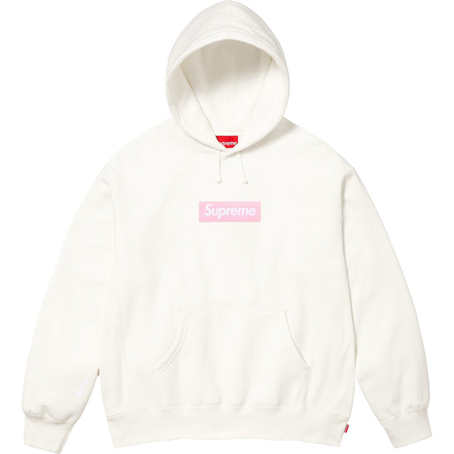 Supreme BOX Logo Hoodie – White Hover Image