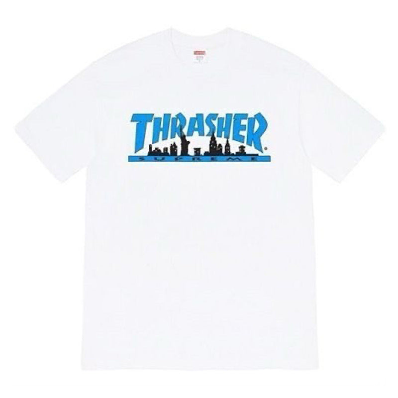 Supreme × Thrasher Skyline Tee – White