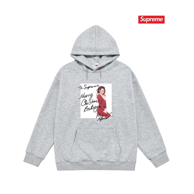 Supreme × Mariah Carey Hoodie – Grey Hover Image