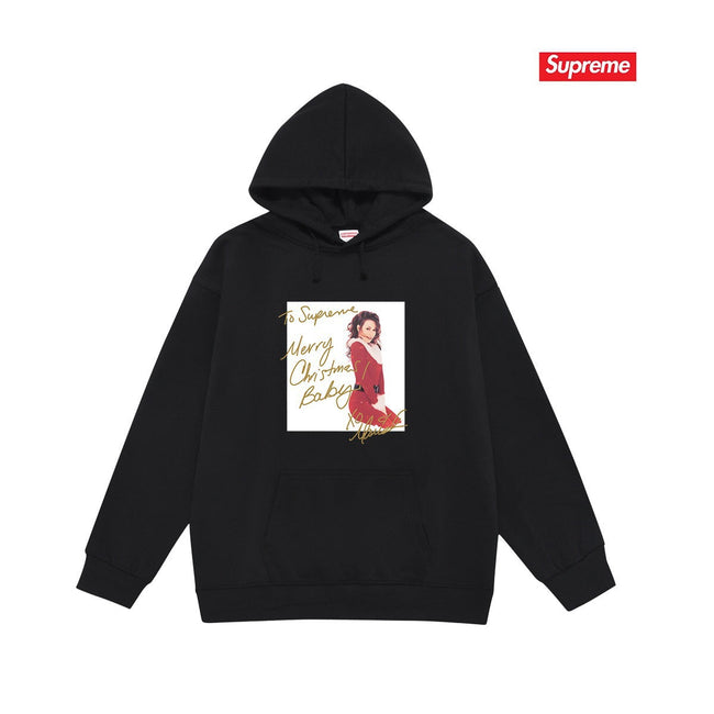 Supreme × Mariah Carey Hoodie – Black Hover Image
