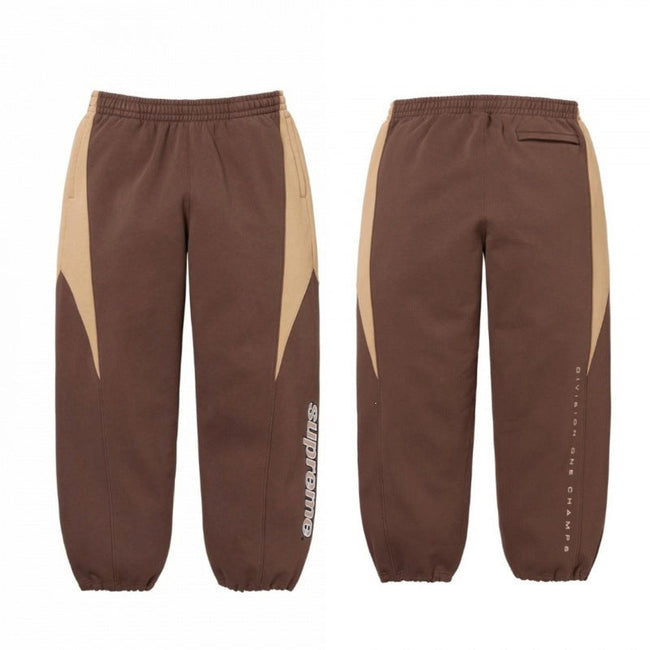 Supreme “Division One Champs” Sweatpants – Brown Hover Image