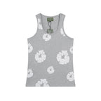 Denim Tears Grey Floral Print Slim Fit Ribbed Tank Top