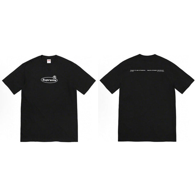 Supreme Oval Rose Logo Tee – Black Hover Image