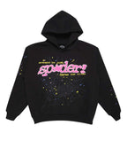 Sp5der Pink Hoodie V2 Black