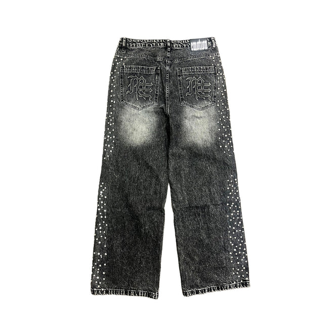 Grey ‘Stone’ Baggy Jeans Main Image