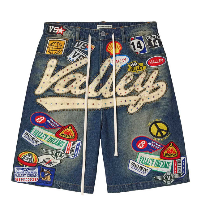 Vale Forever 1980's Jorts Blue Hover Image
