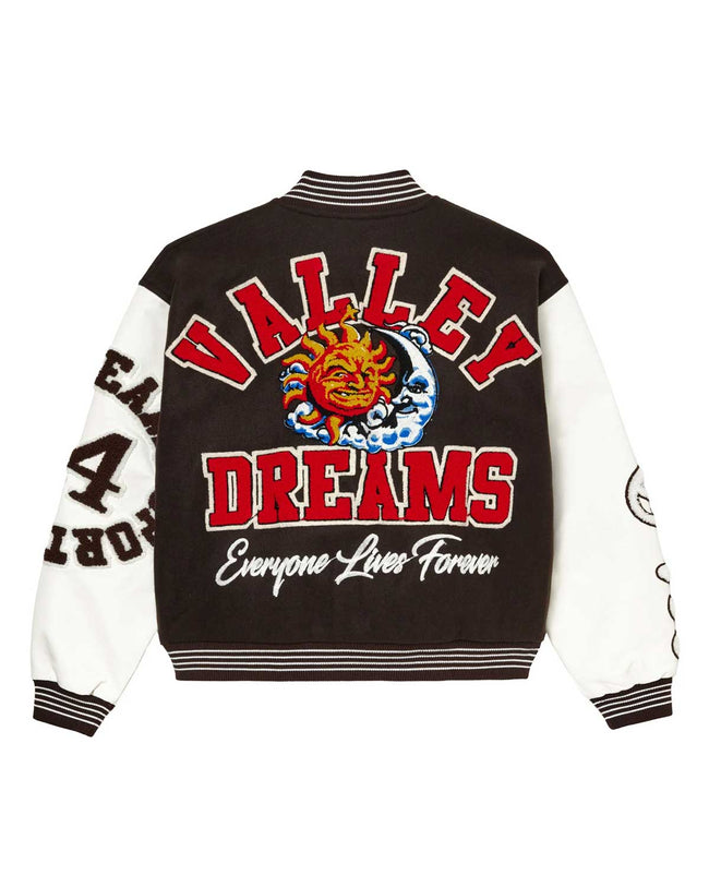 Vale Forever Alumni Varsity Jacket Brown Hover Image