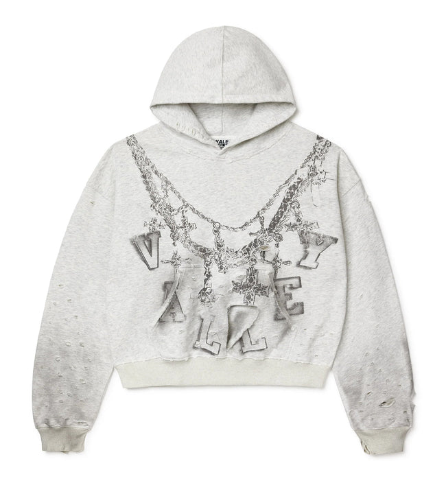 Vale Forever Big Chain Hoodie Grey Hover Image