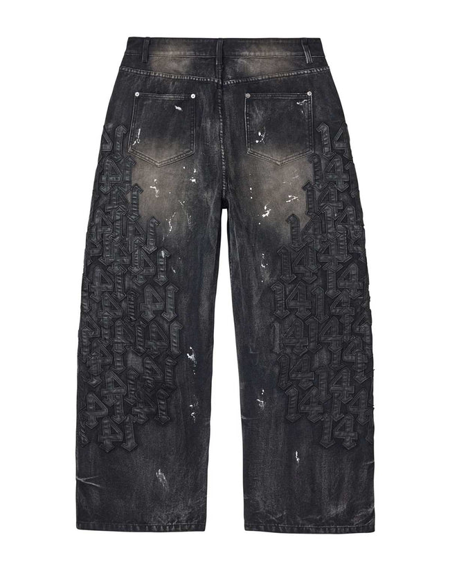 Vale Forever Black Cat Denim Jeans Black Main Image