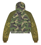 Vale Forever Camo Terrain Zip Up Hoodie Green