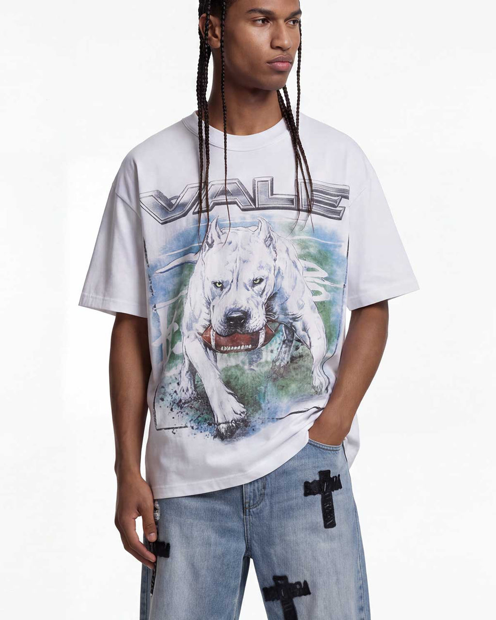 Vale Forever Cane Tee White