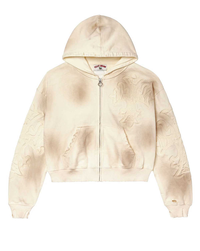 Vale Forever Carver Zip Up Hoodie Cream Hover Image