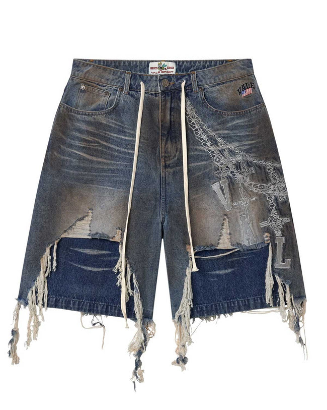 Vale Forever Chain Jorts Blue Hover Image
