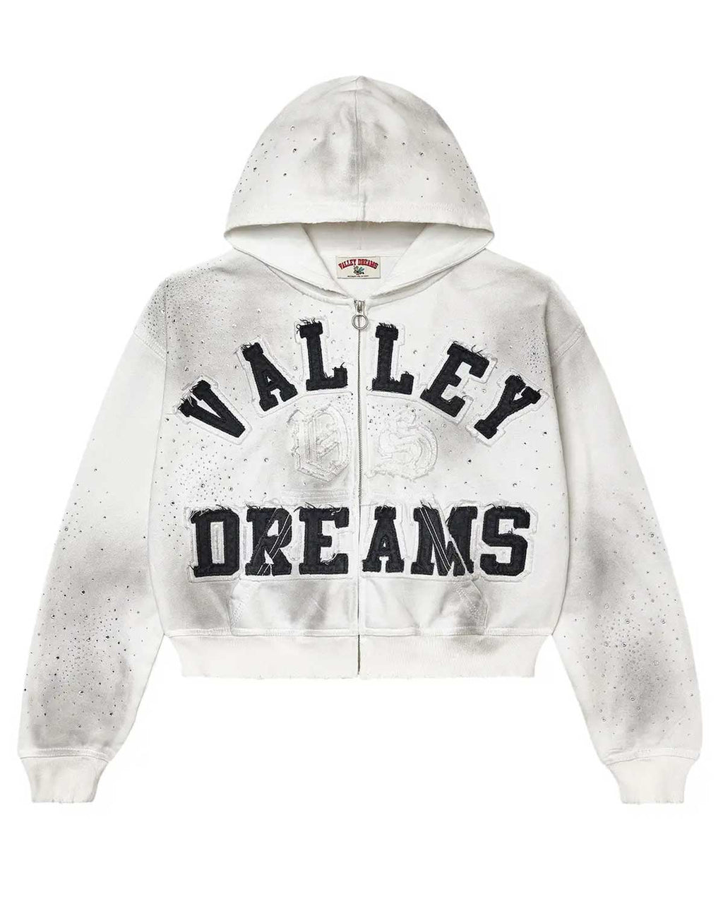 Vale Forever Classico Zip Up Hoodie White
