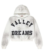 Vale Forever Classico Zip Up Hoodie White