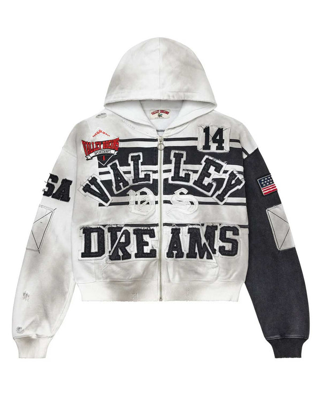 Vale Forever Collage Zip Up Hoodie Oreo Hover Image