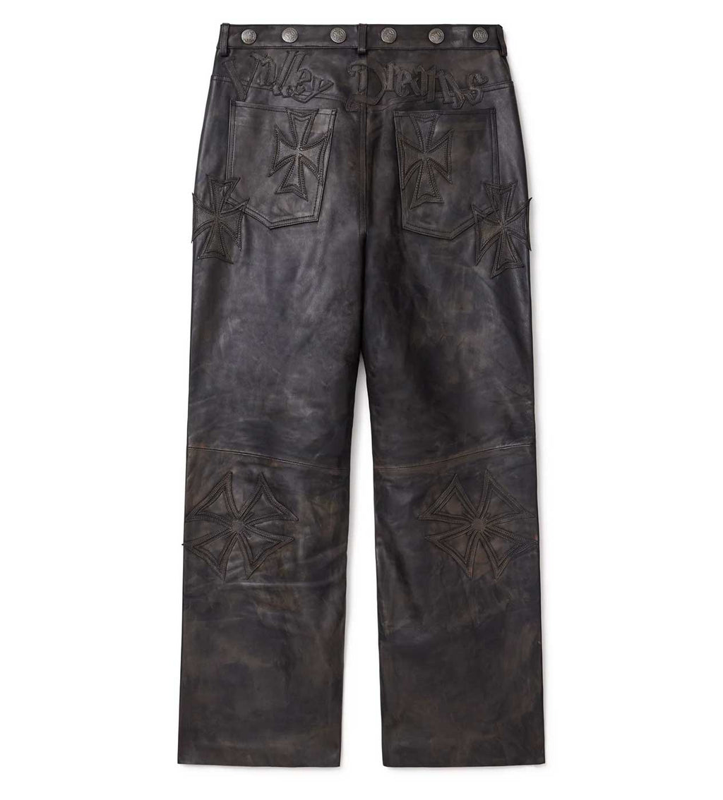 Vale Forever Croxxx Leather Pants Black