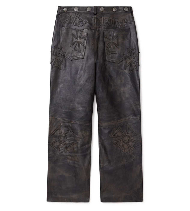 Vale Forever Croxxx Leather Pants Black Main Image
