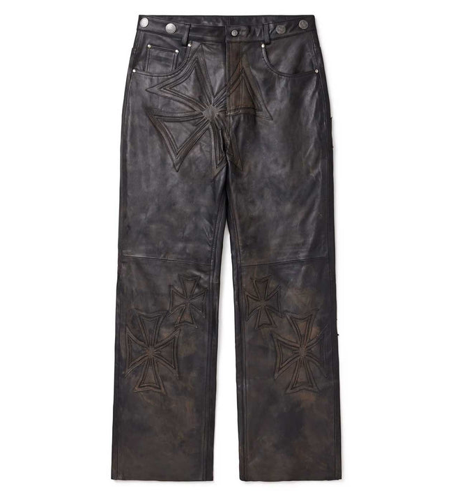 Vale Forever Croxxx Leather Pants Black Hover Image