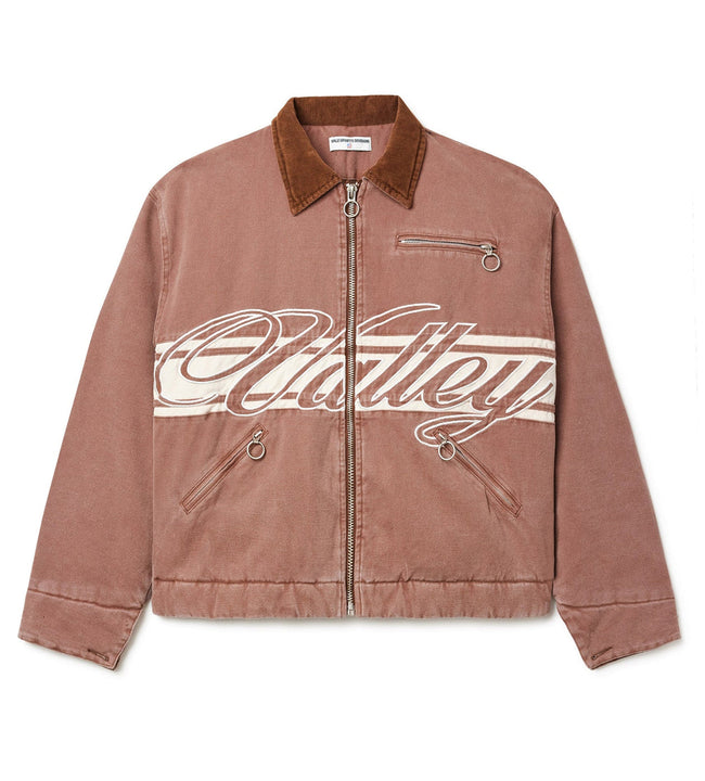 Vale Forever Cursive Trucker Jacket Brown Hover Image