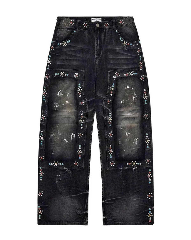 Vale Forever DIY Carpenter Jeans Black Hover Image