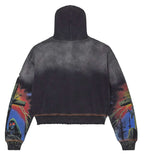 Vale Forever Damned Big Zip Up Hoodie Black