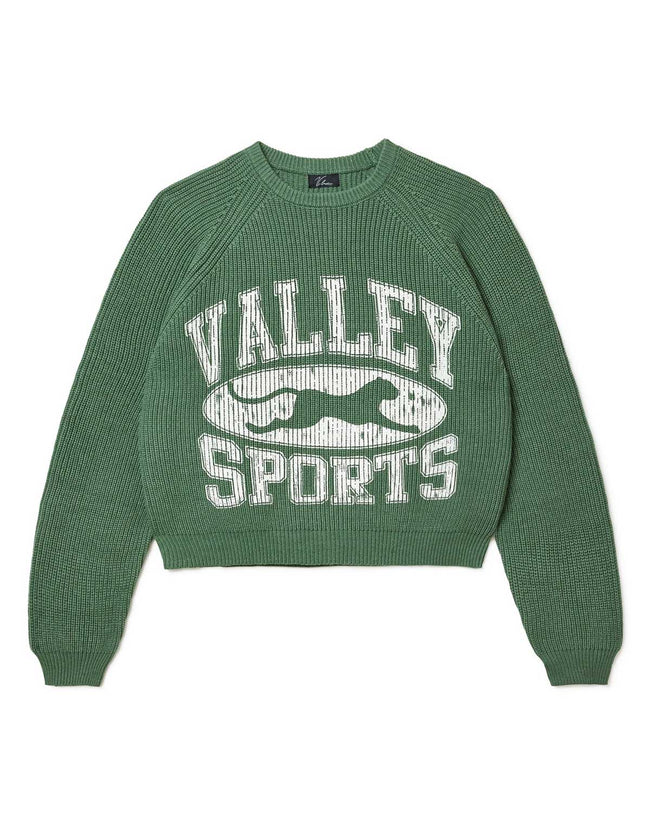 Vale Forever Fisherman Knit Sweater Green Hover Image