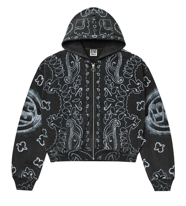 Vale Forever Flag Zip Up Hoodie Black Hover Image