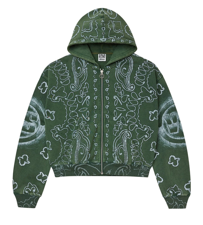 Vale Forever Flag Zip Up Hoodie Green Hover Image