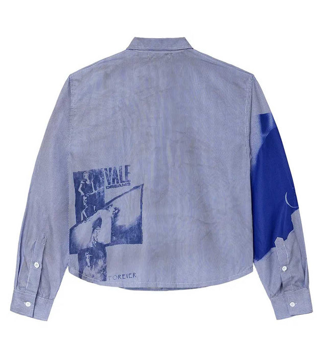 Vale Forever Freedom Button-Up Striped Blue Main Image