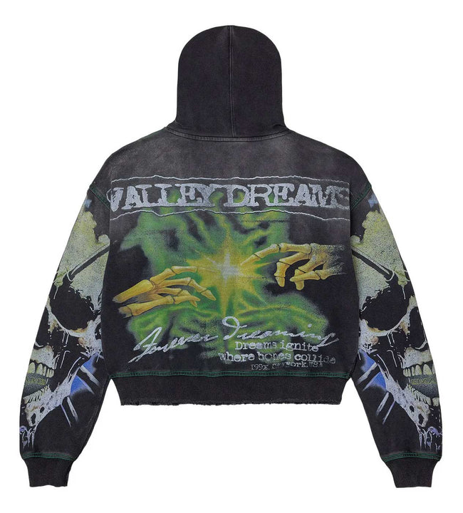Vale Forever Grave Digger Zip Up Hoodie Black Main Image