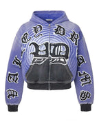Vale Forever Hypnotiq Zip Up Hoodie Blue