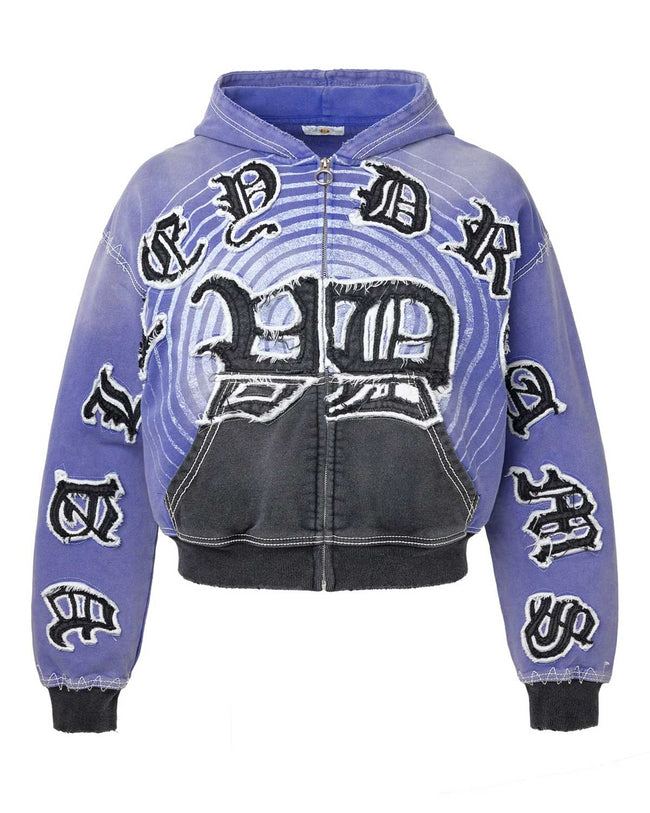 Vale Forever Hypnotiq Zip Up Hoodie Blue Hover Image
