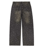 Vale Forever Iced Out Denim Pants Black