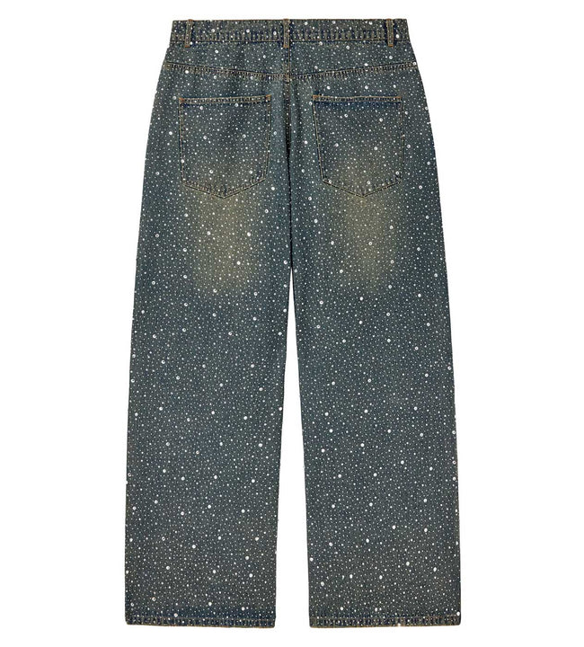 Vale Forever Iced Out Denim Pants Blue Main Image