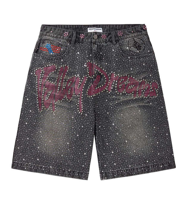 Vale Forever Iced Out Jorts Black Hover Image