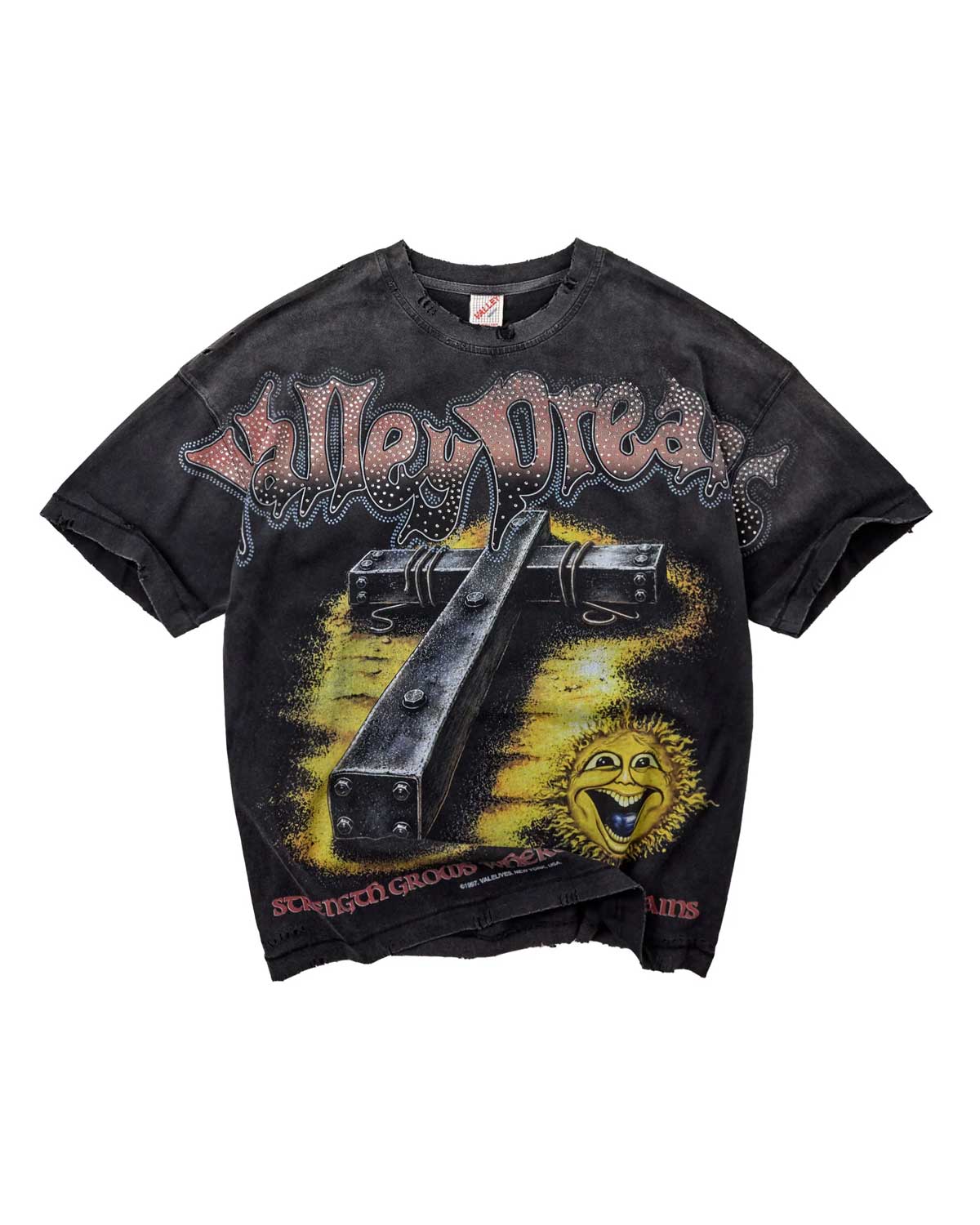 Vale Forever Iron Cross Bling Tee Black