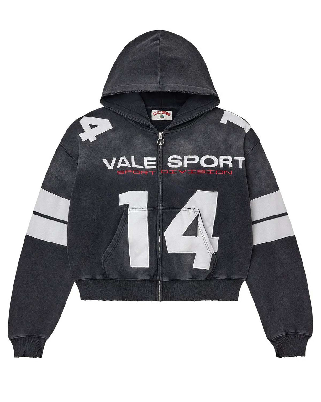 Vale Forever Jerzee Zip Up Hoodie Black