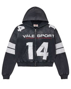Vale Forever Jerzee Zip Up Hoodie Black