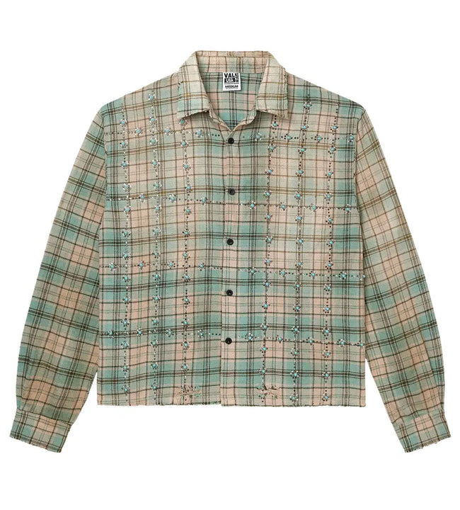 Vale Forever Little Gems Flannel Green Hover Image