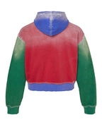 Vale Forever Looney Tunes Multicolor Zip Up Hoodie Red/Green