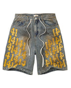 Vale Forever Lucky Charms Jorts Blue/Yellow