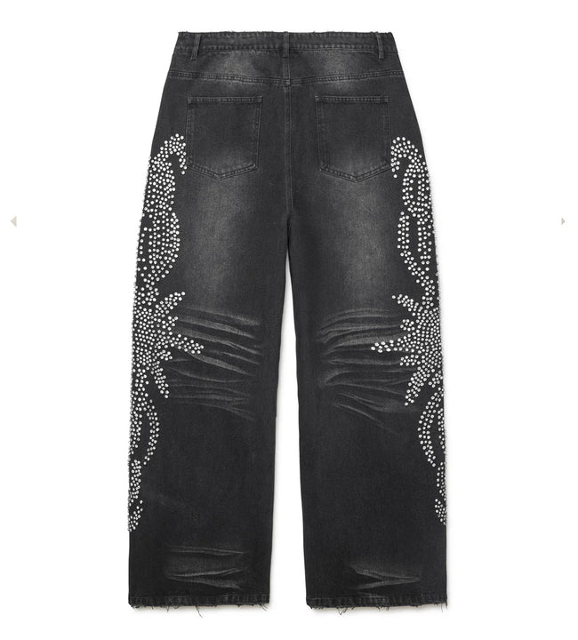 Vale Forever Mono Tsunami Denim Pants Black Main Image