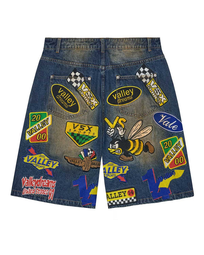 Vale Forever Passport Jorts Blue Main Image