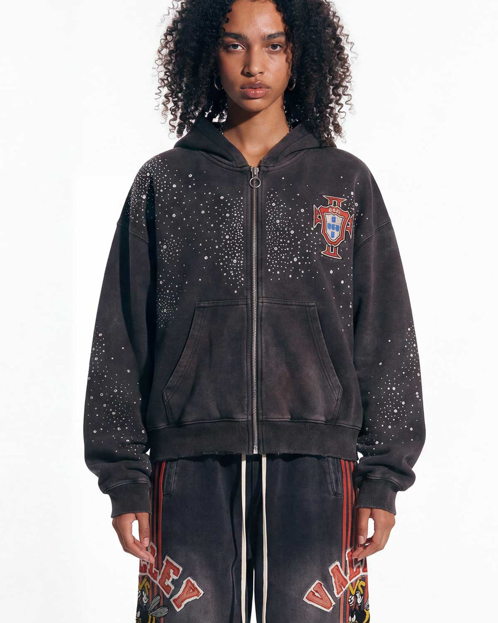 Vale Forever Pluto Cluster Zip Up Hoodie Black