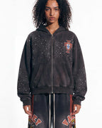 Vale Forever Pluto Cluster Zip Up Hoodie Black