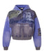 Vale Forever Queen Zip Up Hoodie Blue