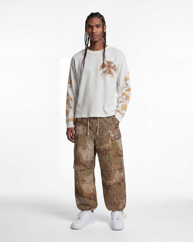 Vale Forever Rothsco Cargo Pants Brown Camo Main Image
