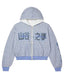 Vale Forever Reverso Thermal Zip Up Hoodie Blue